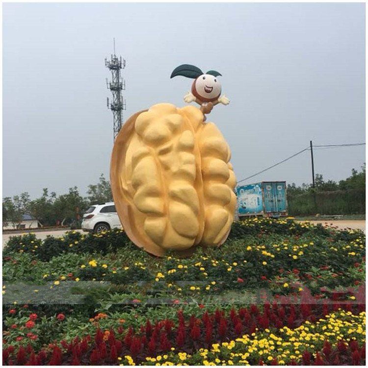 仿真核桃雕塑 店门口园林雕塑 水果小品 仿真核桃雕塑 店门口园林雕塑 水果小品
