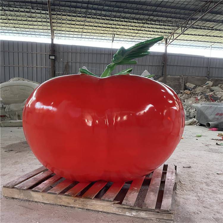 创意番茄雕塑 步行街店门口雕塑 蔬菜小品 创意番茄雕塑 步行街店门口雕塑 蔬菜小品