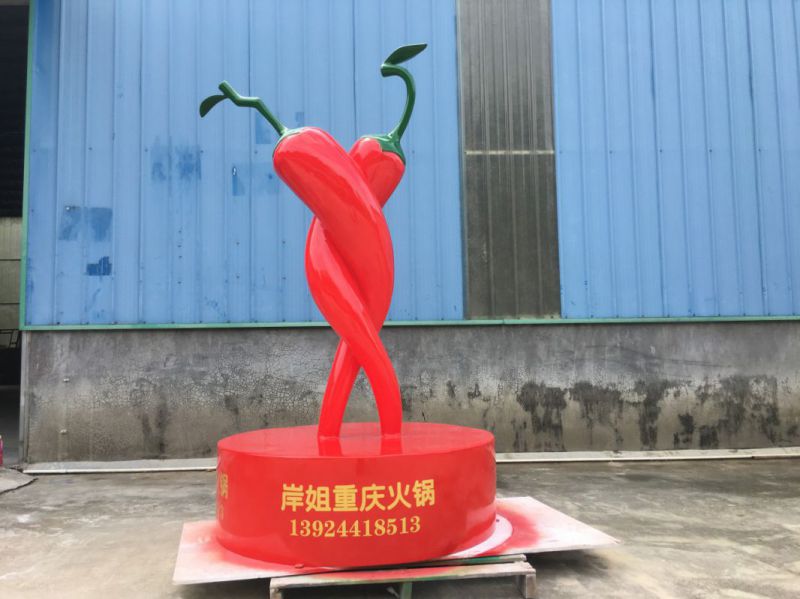 大型辣椒雕塑 步行街蔬菜雕塑 仿真摆件 大型辣椒雕塑 步行街蔬菜雕塑 仿真摆件