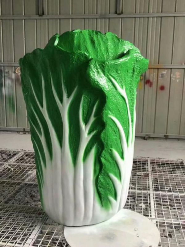 草地白菜雕塑 现代校园果蔬雕塑 大型蔬菜雕塑 草地白菜雕塑 现代校园果蔬雕塑 大型蔬菜雕塑