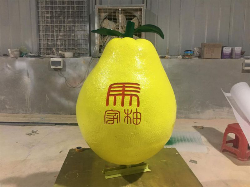 草地柚子雕塑 现代校园果蔬雕塑 大型水果雕塑 草地柚子雕塑 现代校园果蔬雕塑 大型水果雕塑