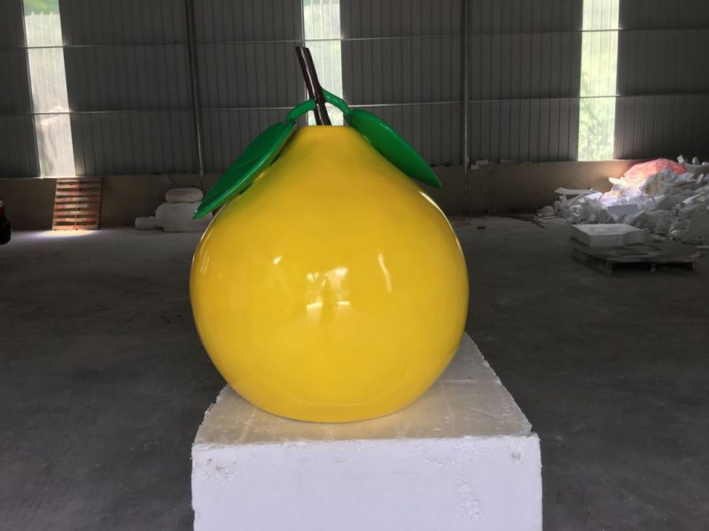 房地产柚子雕塑 现代景观水果雕塑 几何果蔬雕塑 房地产柚子雕塑 现代景观水果雕塑 几何果蔬雕塑