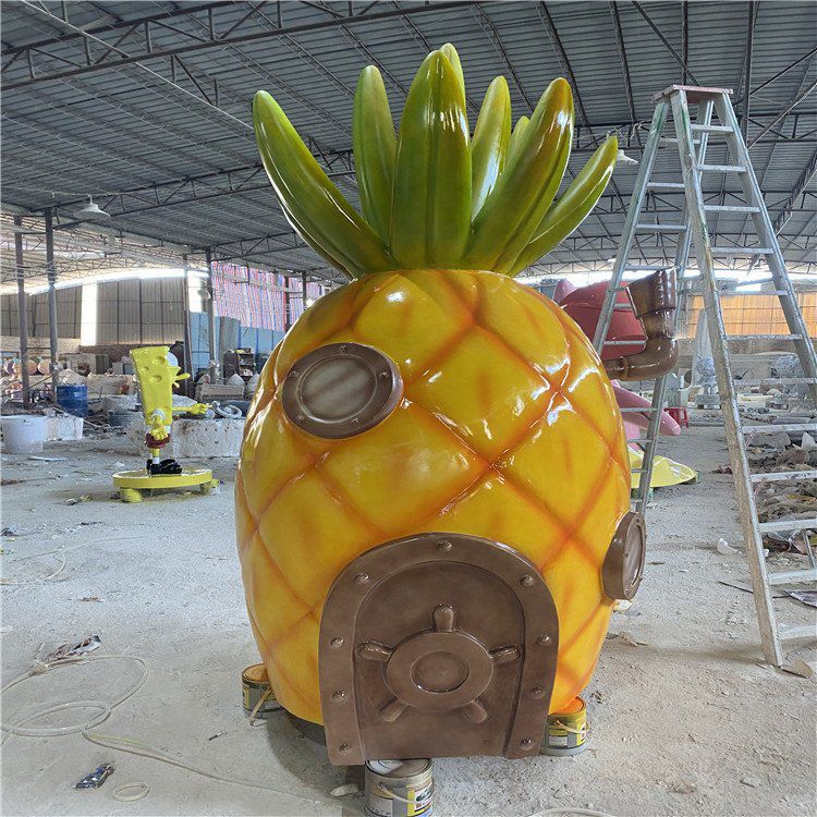 抽象菠萝雕塑 广场果蔬雕塑 门口小品 抽象菠萝雕塑 广场果蔬雕塑 门口小品