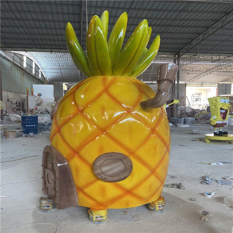 商业街菠萝雕塑 售楼处雕塑 果蔬摆件 商业街菠萝雕塑 售楼处雕塑 果蔬摆件