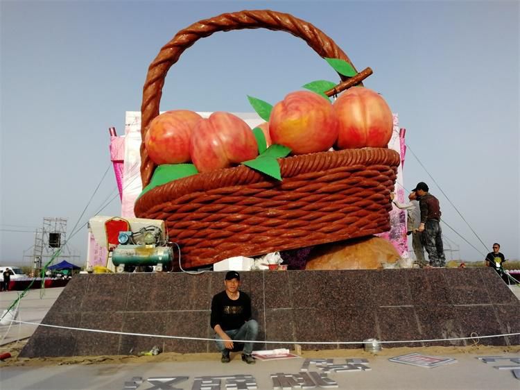 果篮雕塑制作专供,园林装饰,建筑玻璃钢果篮雕塑批发 果篮雕塑制作专供,园林装饰,建筑玻璃钢果篮雕塑批发