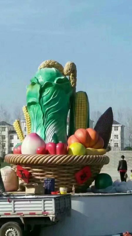 景观果篮雕塑通用,街景小品,玻璃钢果篮雕塑装饰制造 景观果篮雕塑通用,街景小品,玻璃钢果篮雕塑装饰制造