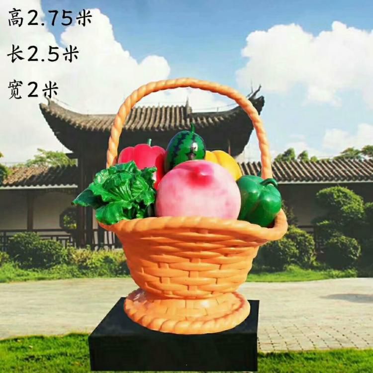 园林果篮雕塑精选,陆地摆件,玻璃钢果篮雕塑精品 园林果篮雕塑精选,陆地摆件,玻璃钢果篮雕塑精品
