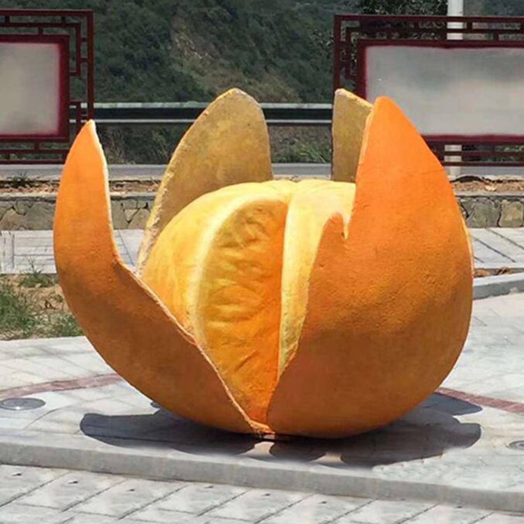景观桔子雕塑优选,陆地摆件,艺术桔子雕塑供应 景观桔子雕塑优选,陆地摆件,艺术桔子雕塑供应